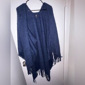 Echo Navy Blue Women's Poncho